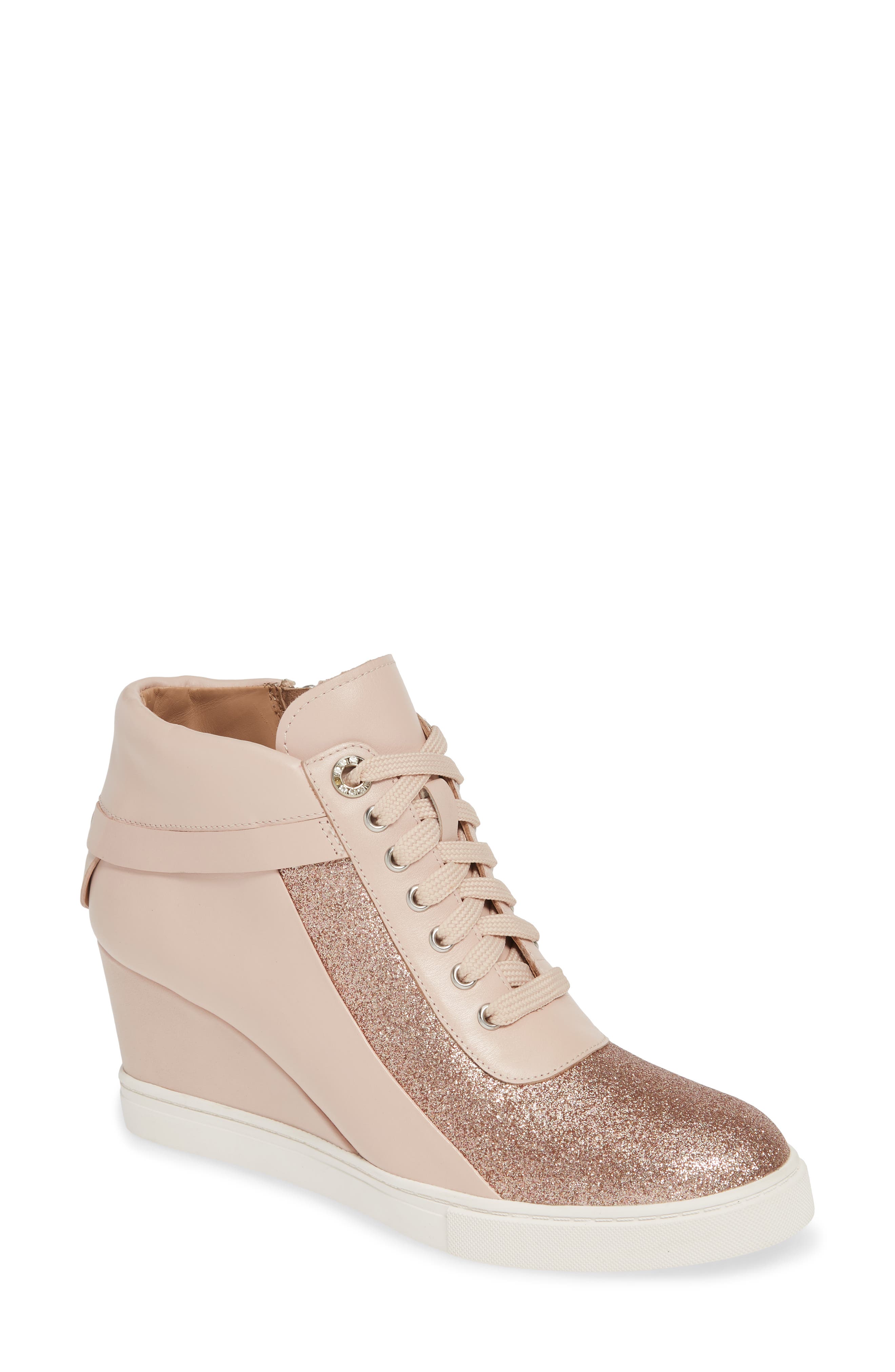 Linea Paolo Freja Wedge Sneaker- Pink