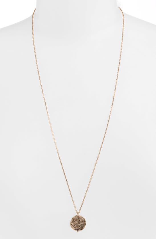 Shop Knotty Astrological Charm Necklace In Gold