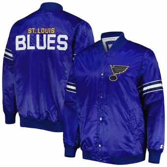 Men's Starter Light Blue St. Louis Cardinals Cross Bronx Fashion Satin Full-Snap Varsity Jacket Size: Small