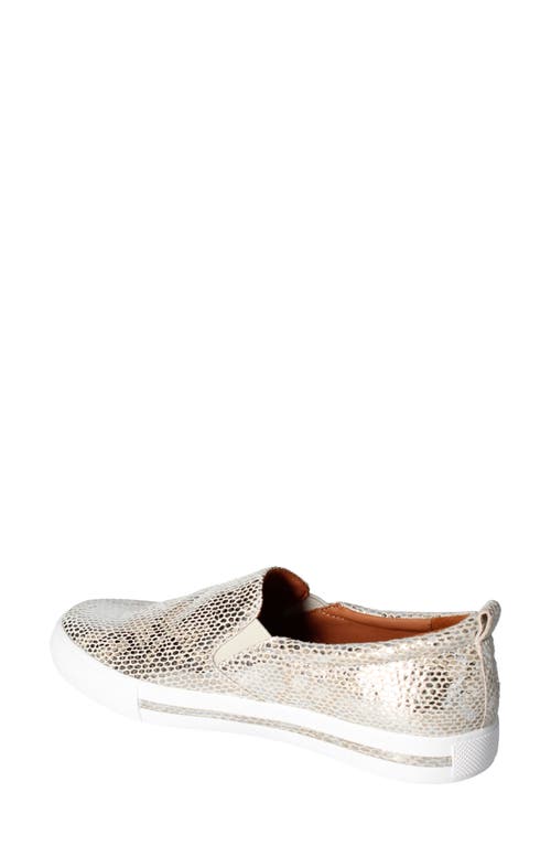 Shop L'amour Des Pieds Kamada Slip-on In Silver/gold