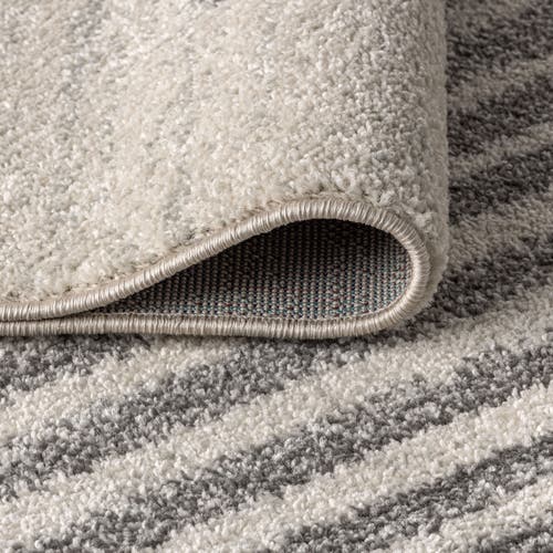 Jonathan Y Aya Berber Stripe Geometric Area Rug In Cream/gray