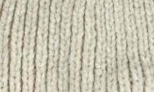Marcus Adler Chenile Faux Fur Pompom Beanie In Ivory