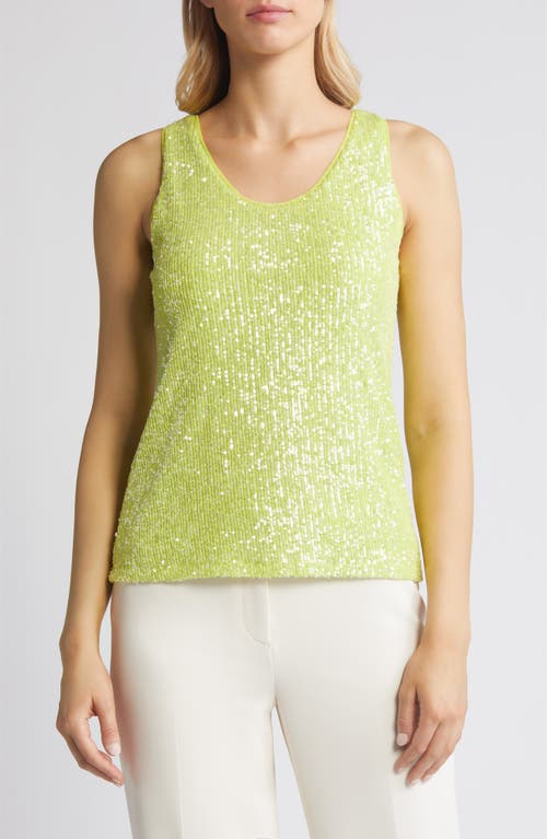 Sequin Tank in Sprout