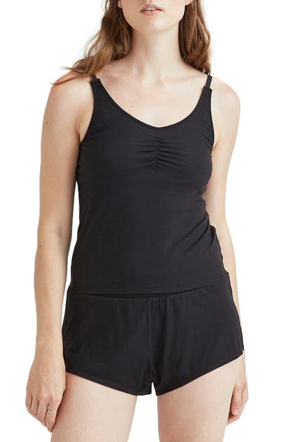 Click to view more detailed imagery on our partner's website Richer Poorer Ruched Sleep Tank In Black