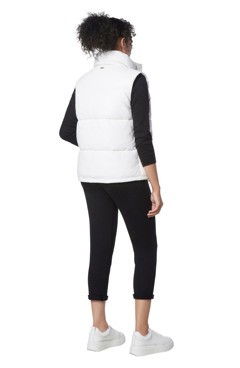 Marc New York Performance Faux Leather Puffer Vest | Nordstrom