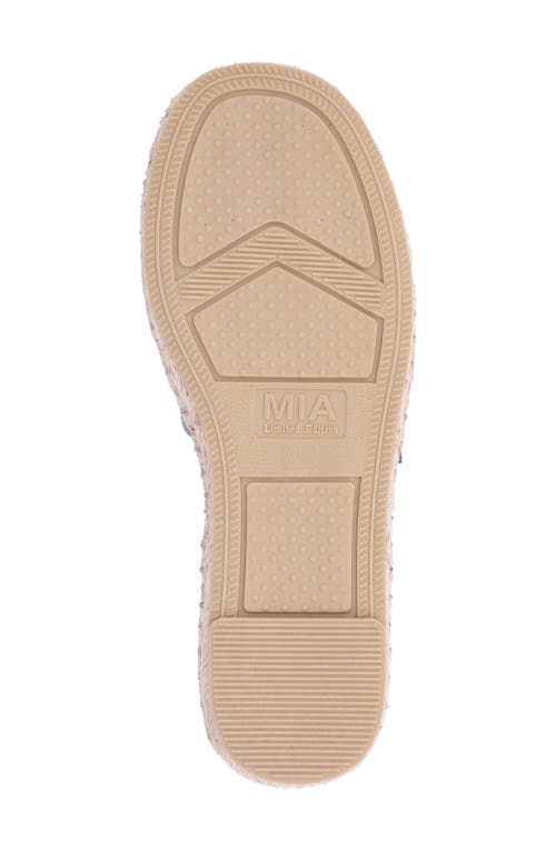 MIA LIMITED EDITION MIA LIMITED EDITION NOVELI ESPADRILLE PLATFORM SLIDE SANDAL