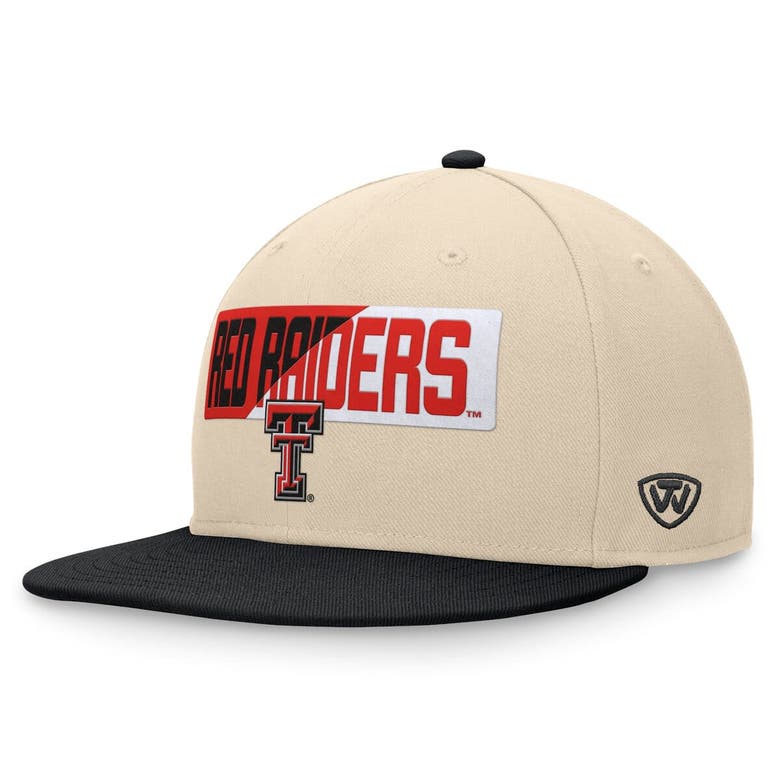 Shop Top Of The World Khaki Texas Tech Red Raiders Goalaso Snapback Hat