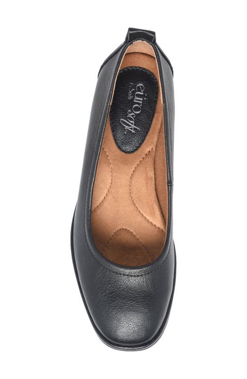 Eurosoft Darcie Wedge Flat In Black