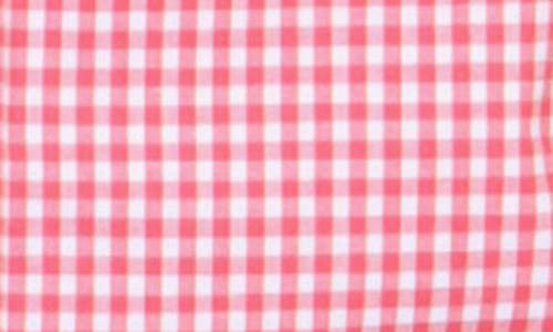 Shop Tailorbyrd Gingham Stretch Button-down Shirt In Red