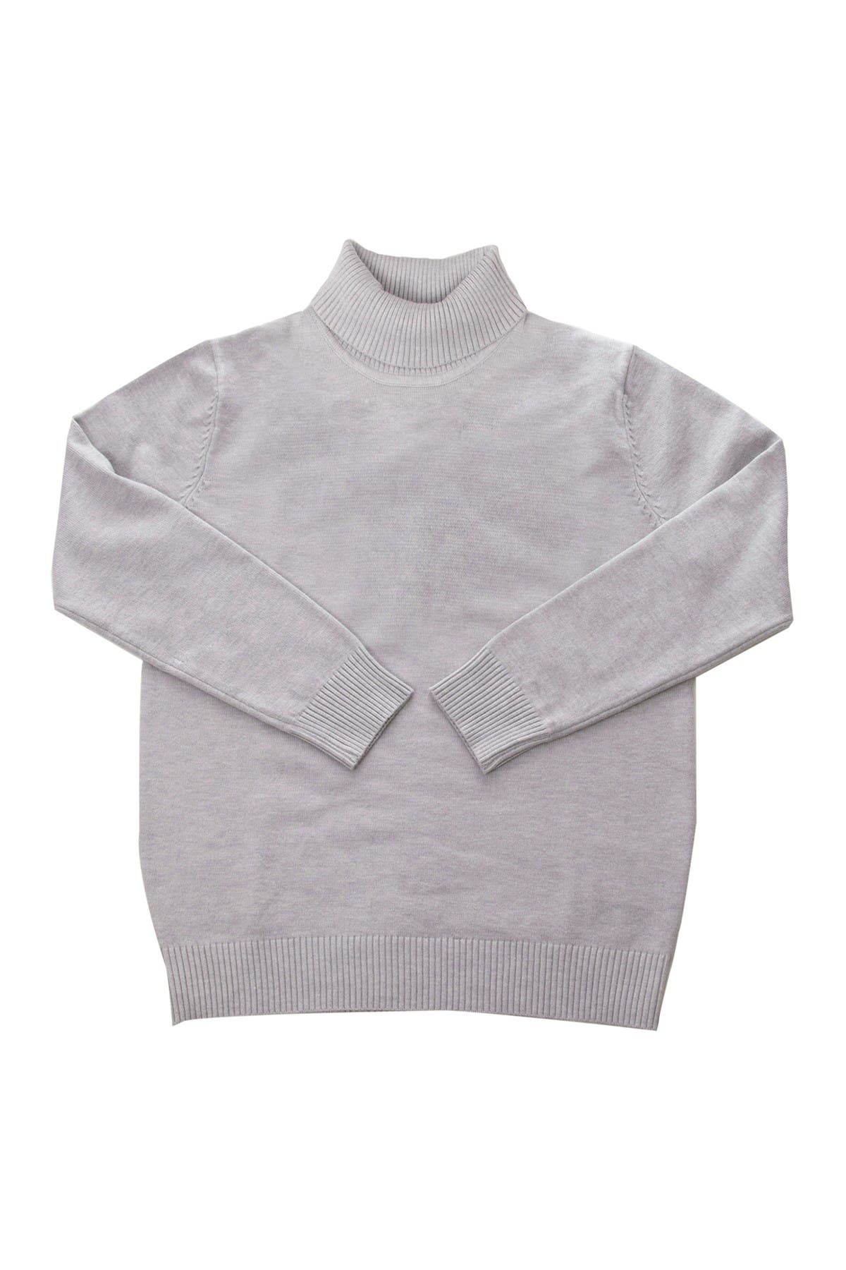X-ray Kids' Basic Turtleneck Sweater In Light/pastel Grey