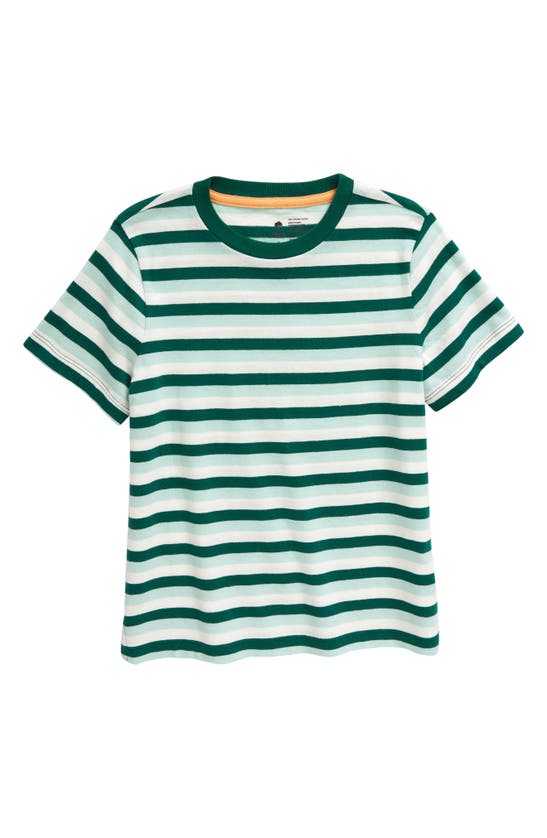 Shop Tucker + Tate Kids' Print T-shirt In Green Evergreen Spring Stripe
