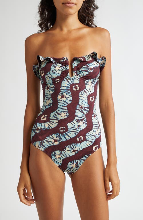 ULLA JOHNSON ULLA JOHNSON MENORCA STRAPLESS ONE-PIECE SWIMSUIT 