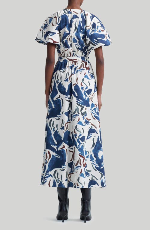 Shop Altuzarra Paulina Print Maxi Dress In Berry Blue