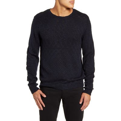 Calibrate Slub Crewneck Sweater, Blue