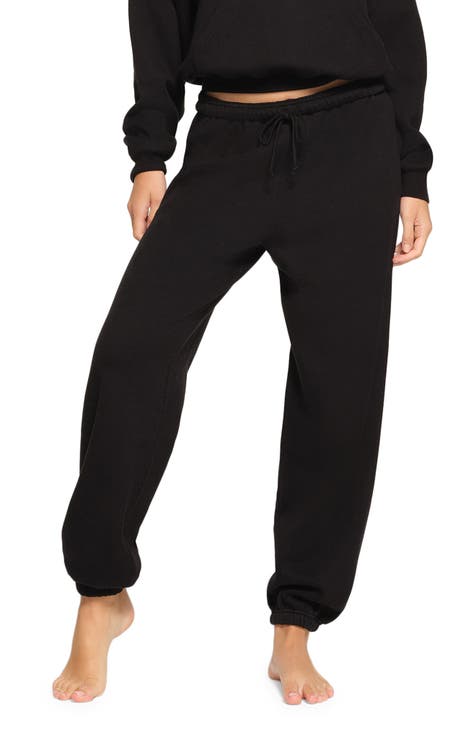 THE NORTH FACE Women Size Med Black Drawstring Bootcut Sweatpants