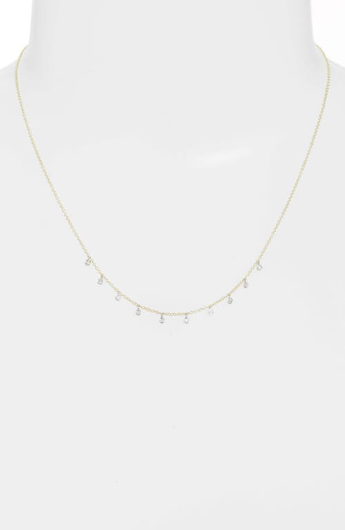 Meira T Diamond Shaker Frontal Necklace In Diamond/gold
