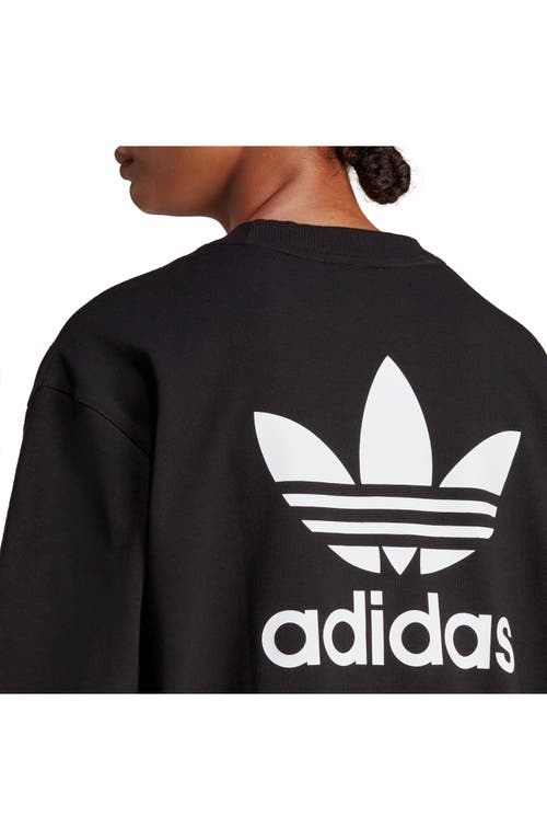 Adidas Originals Trefoil Cotton T-shirt Dress In Black