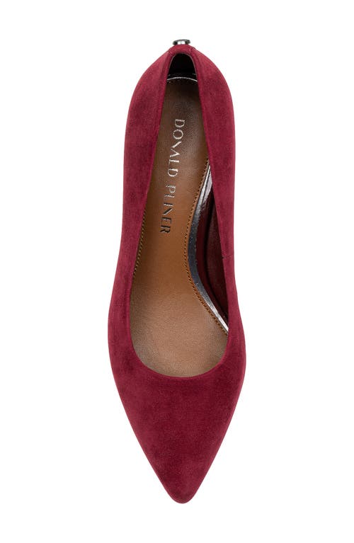 Shop Donald Pliner Suzette Pointed Toe Pump In Bordeaux