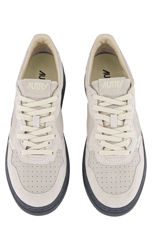 Shop Autry Medalist Low Sneaker In Mix/suede/white