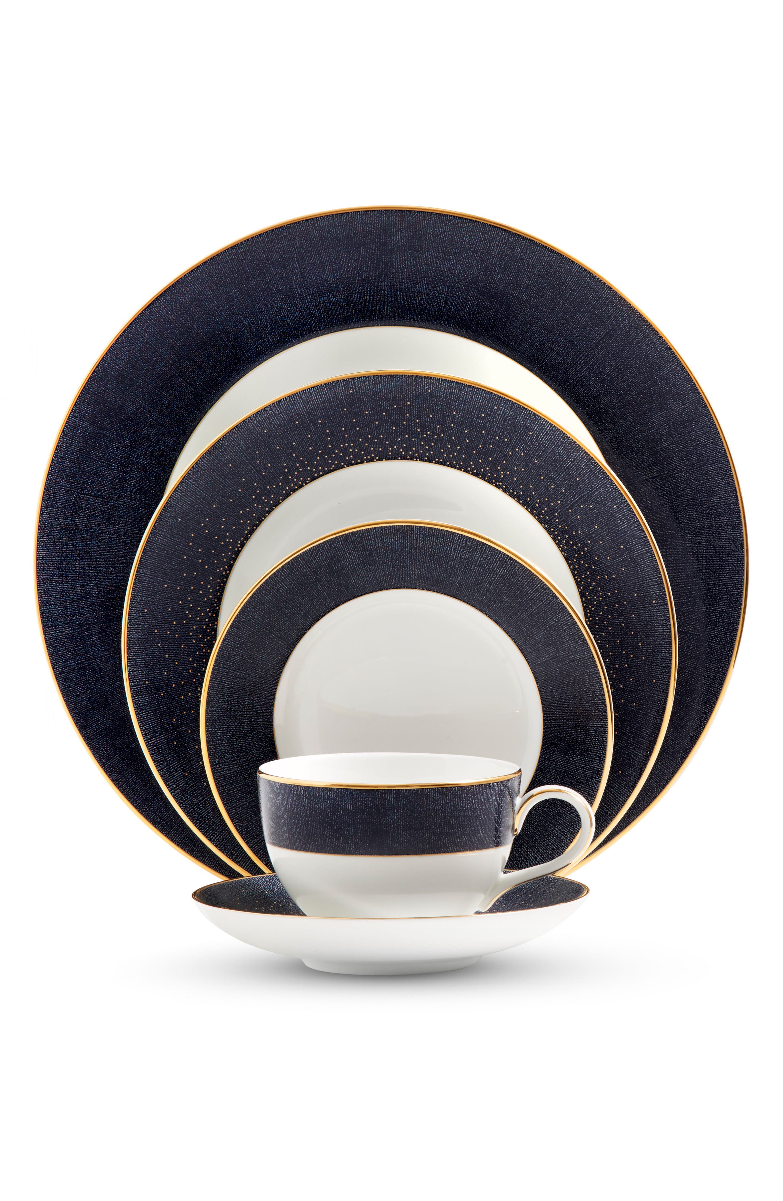 Monique Lhuillier Waterford Stardust Night 5Piece Bone China