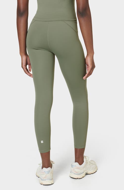 Shop Sweaty Betty All Day 7/8 Leggings In Umbra Green