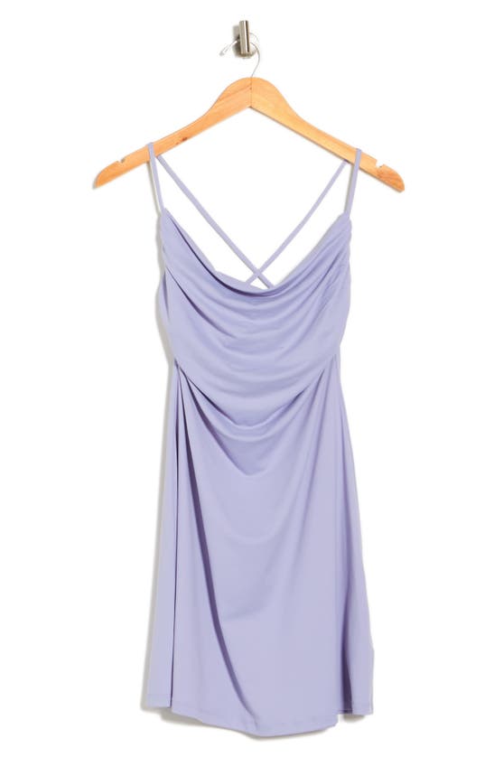 Susana Monaco Cowl Neck A-line Minidress In Sweet Lavender | ModeSens