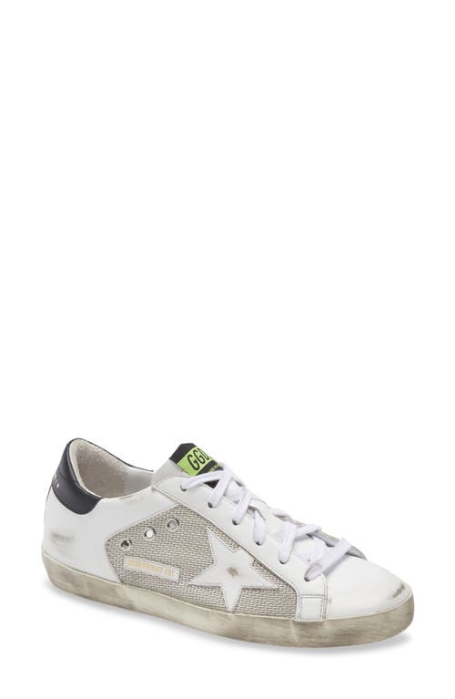 Golden Goose Super-Star Low Top Sneaker in White/Silver/ at Nordstrom
