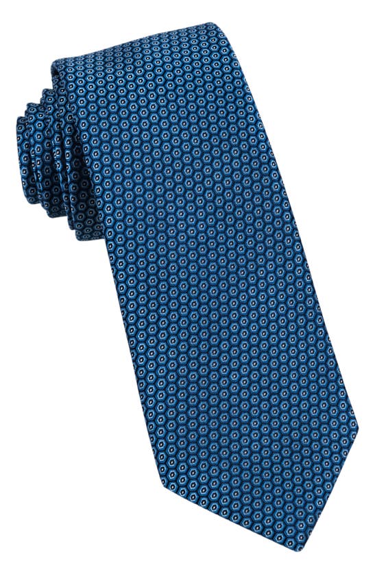 Wrk Neat Silk Tie In Horizon