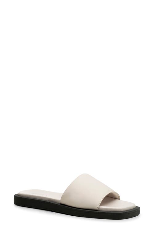 Krista Slide Sandal in Off White