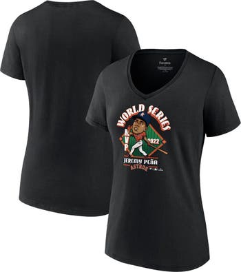 FANATICS Women's Fanatics Branded Jeremy Peña Black Houston Astros 2022  World Series Champions MVP Plus Size Name & Number T-Shirt