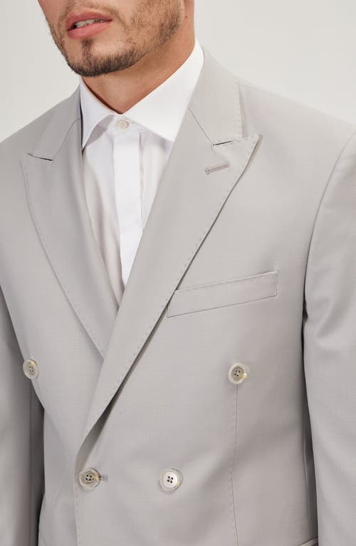 Ron Tomson Men's Modern Double Breasted, 2-piece Suit Set In Smoke