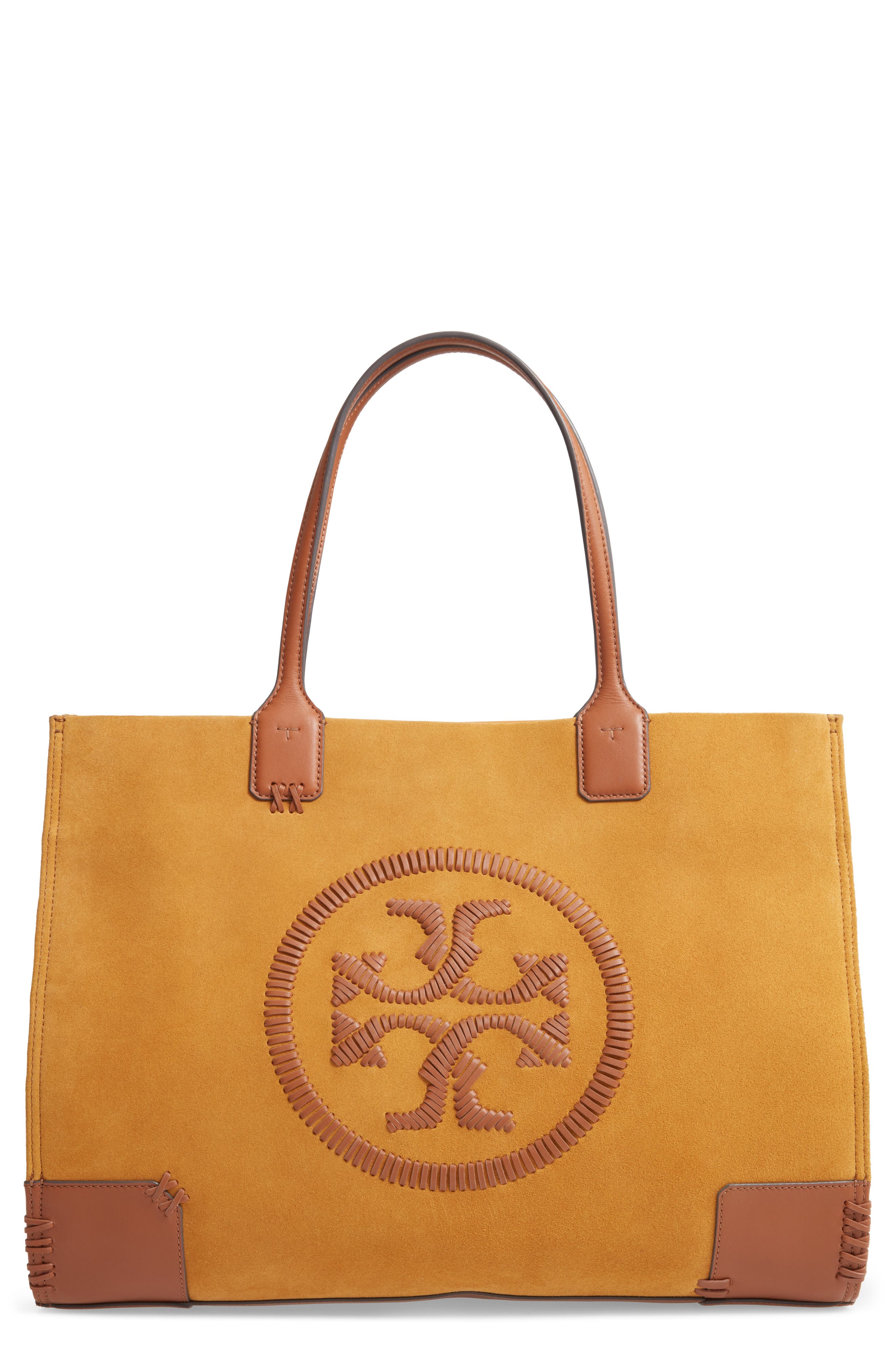 tory burch suede tote