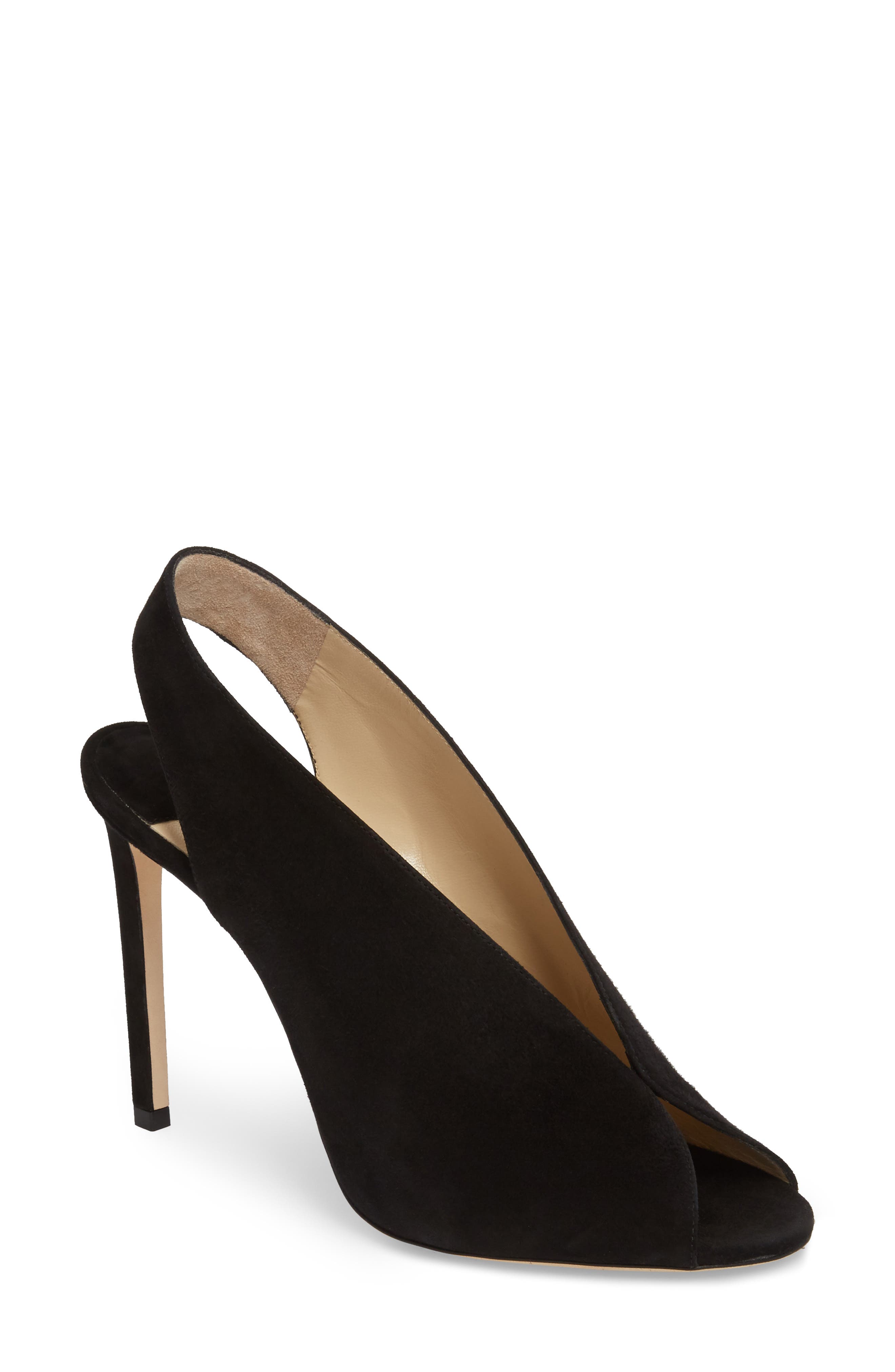 Jimmy Choo Shar Peep Toe Slingback Pump, Black