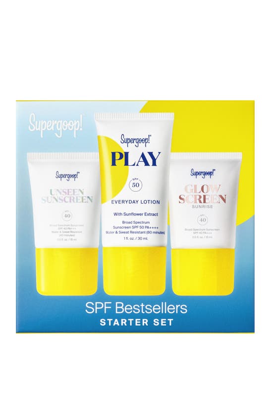 Shop Supergoop !® Spf Bestsellers Set (limited Edition) $48 Value