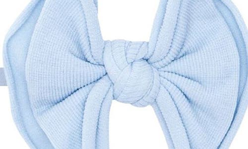 Baby Bling 3-pack Baby Fab Skinny Bow Headbands In Blue Ballet