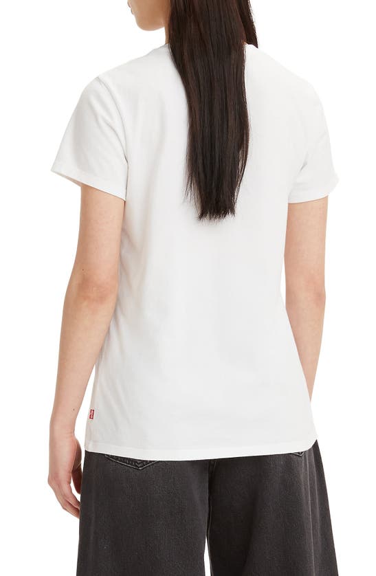 Shop Levi's® The Perfect Cotton Graphic T-shirt In Orig Poppy Fields Cloud Dancer