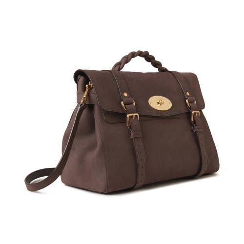 MULBERRY MULBERRY OVERSIZED ALEXA NUBUCK SATCHEL 