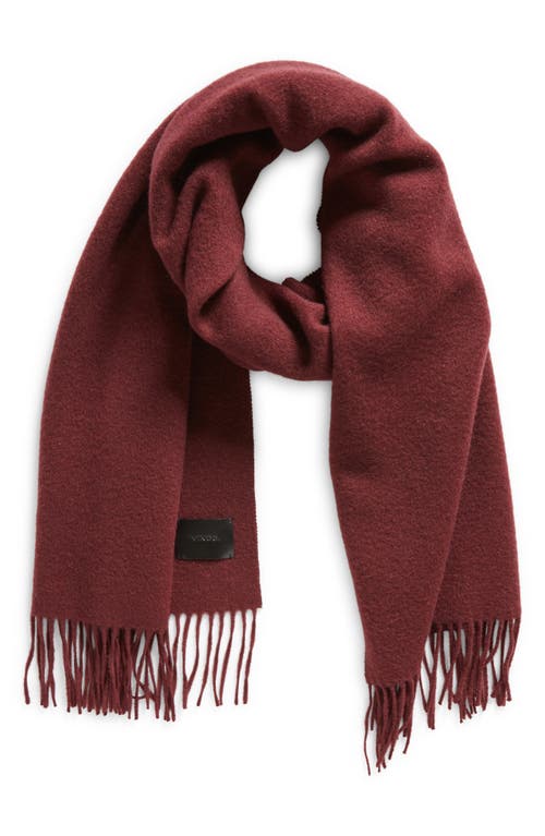Double Face Cashmere Scarf in Wild Plum