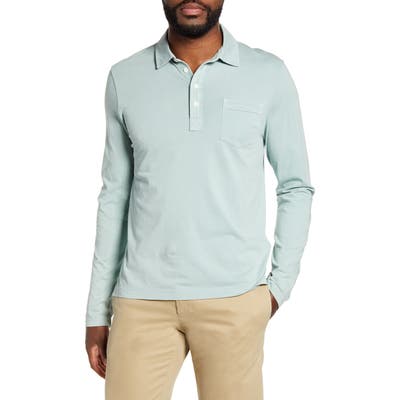 Billy Reid Pensacola Slim Fit Garment Dye Polo, Green