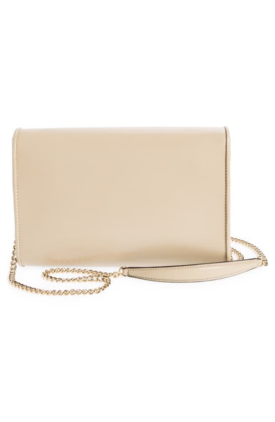 Kate Spade Anna Medium Envelope Leather Convertible Clutch In Warm Beige