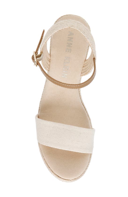 Shop Anne Klein Wylie Espadrille In Cream