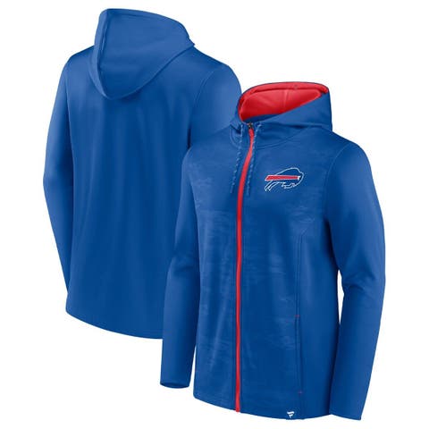 Nike Buffalo Bills Heather Charcoal Historic Lifestyle Full-Zip Hoodie