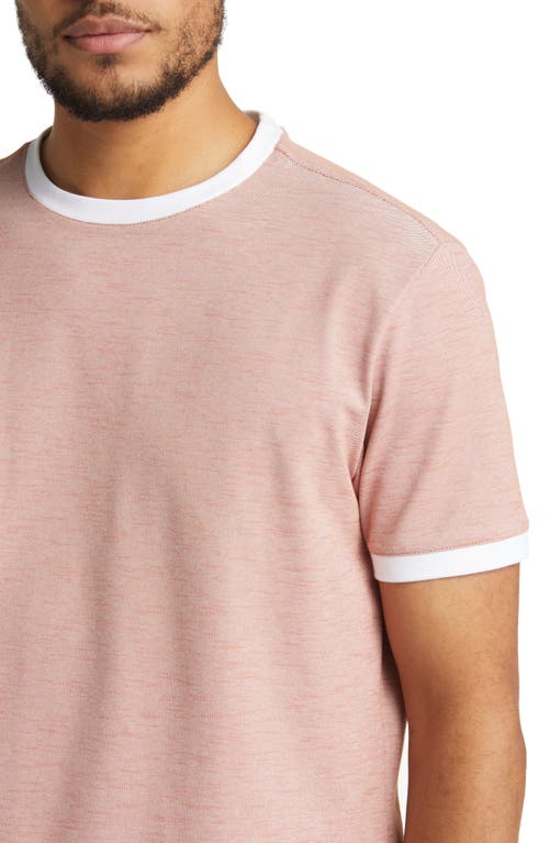 Robert Barakett Whitner Cotton Blend T-shirt In Burnt Orange