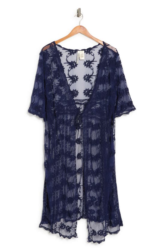 FORGOTTEN GRACE EMBROIDERED MESH DUSTER