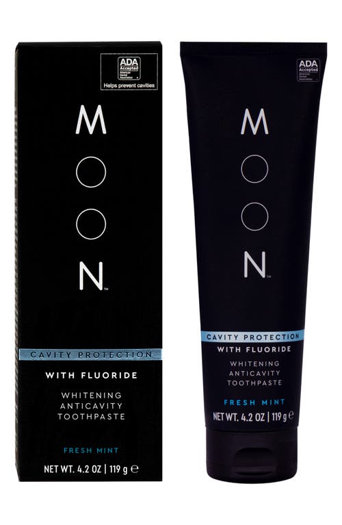 MOON Fresh Mint Cavity Protection with Fluoride Teeth Whitening Toothpaste at Nordstrom, Size 4.2 Oz