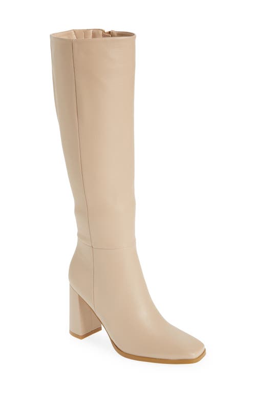 Rudy Knee High Boot in Biscuit