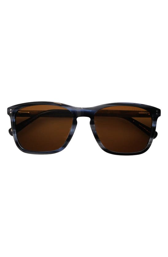 Ted Baker 55mm Square Polarized Sunglasses In Slate