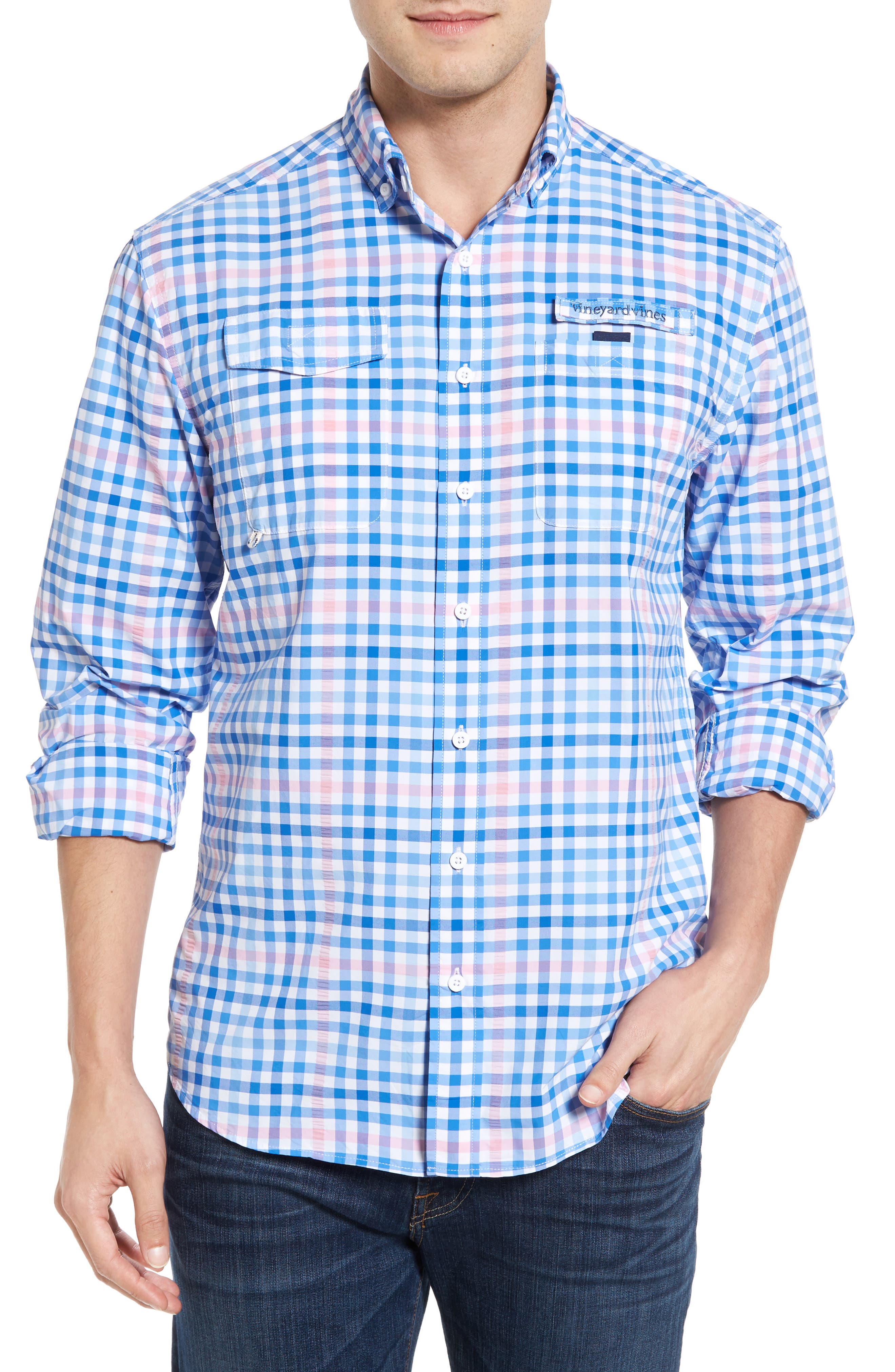 Vineyard Vines Harbor Salt Island Creek Classic Fit Sport Shirt Nordstrom