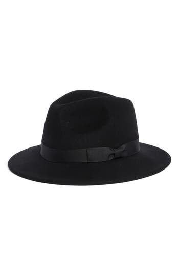 Hickey Freeman Wool Felt Fedora In Black
