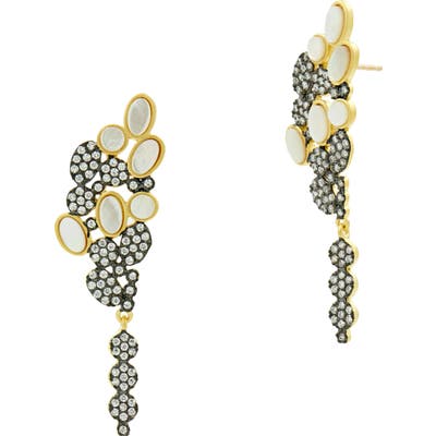 Freida Rothman Imperial Mother Of Pearl Drop Earrings